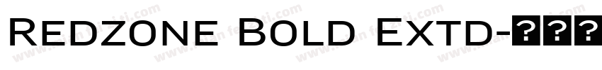 Redzone Bold Extd字体转换